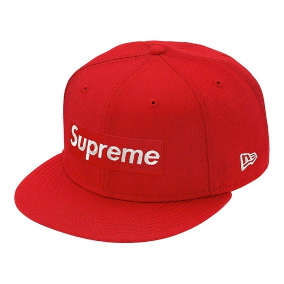 Supreme $1M Metallic Box Logo New Era- Red